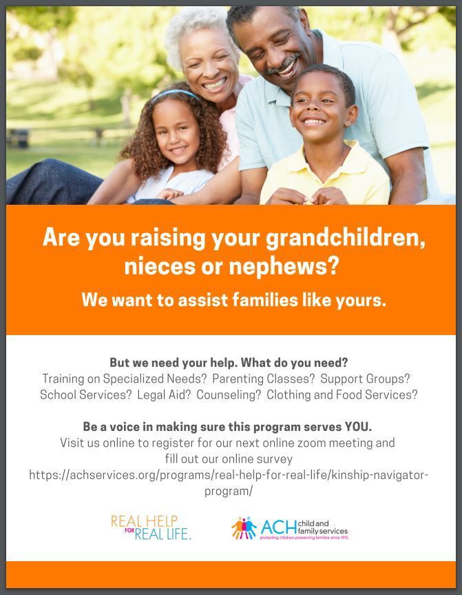 New Program At ACH Child And Family Services For Kinship Families ...