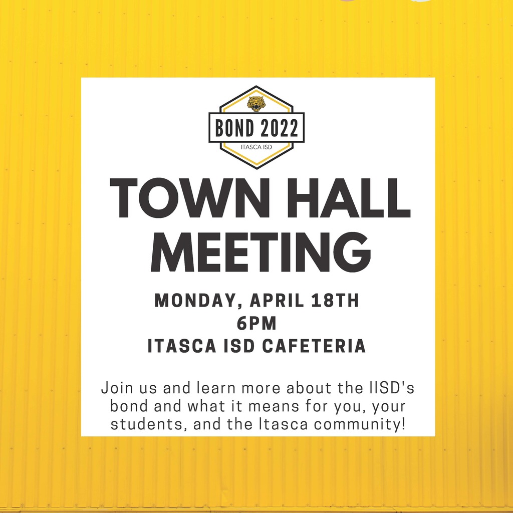 Itasca ISD Bond Town Hall Meeting April 18